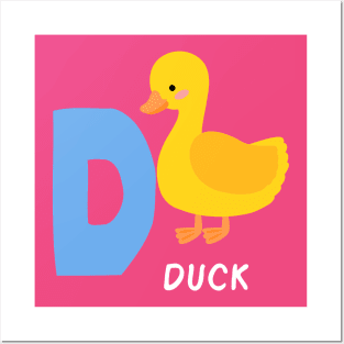 Duck Alphabet funny Posters and Art